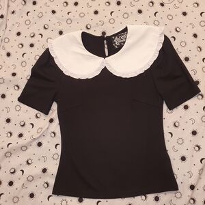 Killstar Ruby Lace Collar Blouse